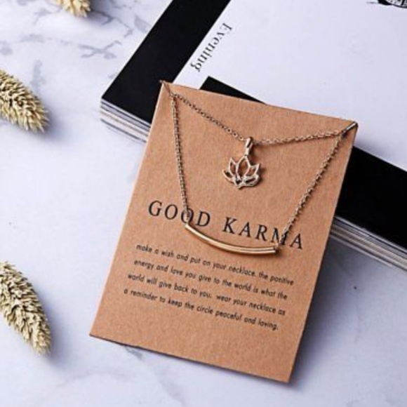 Coming Soon 💎Gold Dipped Karma Necklace - Picture 3 of 3